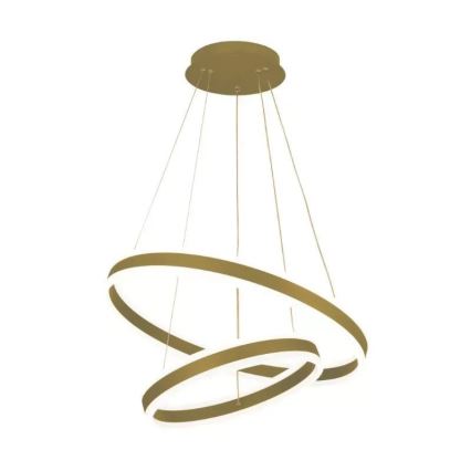 Lustre LED regulável em cabo LED/135W/230V 3000-6500K diâmetro 60 cm + comando à distância