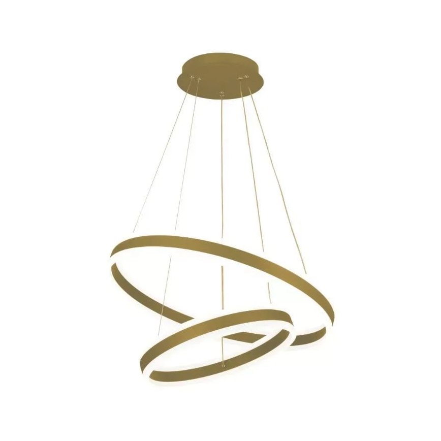 Lustre LED regulável em cabo LED/135W/230V 3000-6500K diâmetro 60 cm + comando à distância