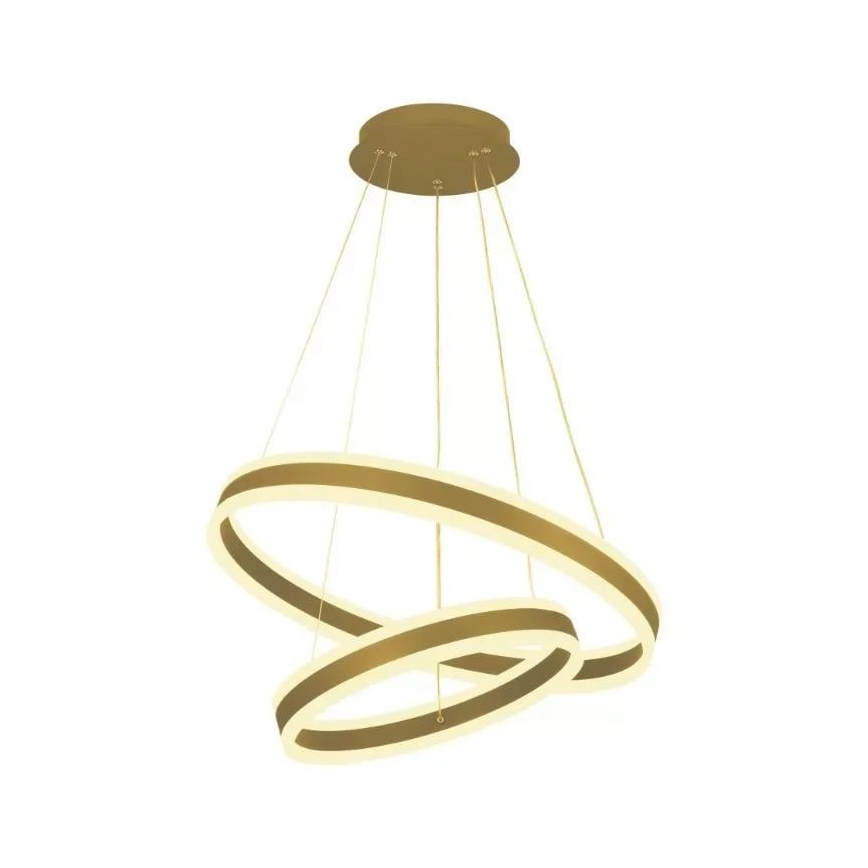 Lustre LED regulável em cabo LED/135W/230V 3000-6500K diâmetro 60 cm + comando à distância