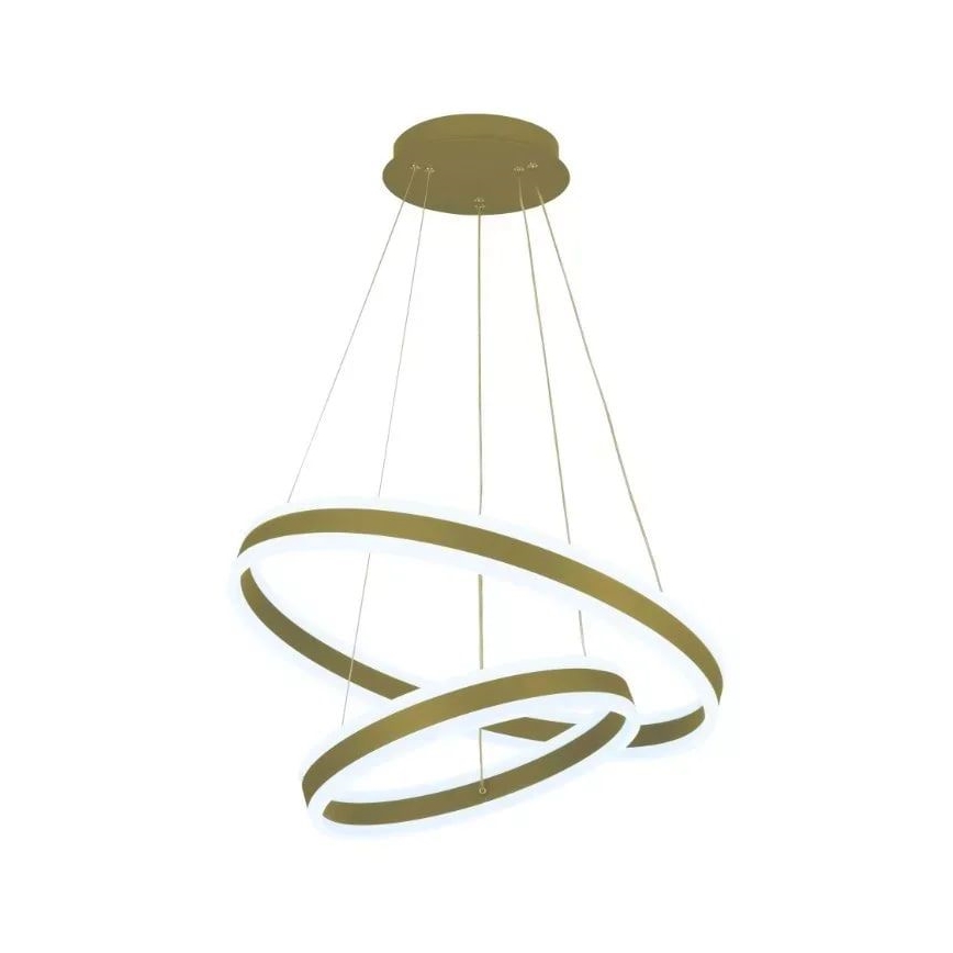 Lustre LED regulável em cabo LED/135W/230V 3000-6500K diâmetro 60 cm + comando à distância