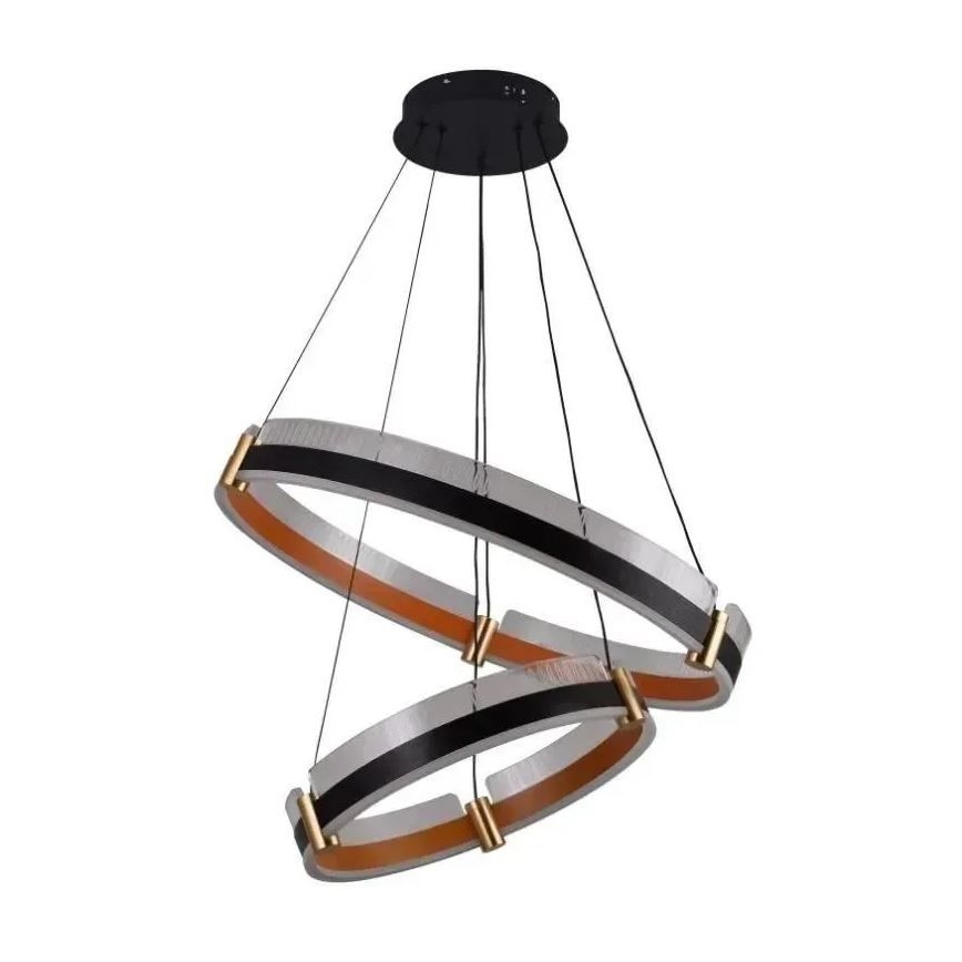 Lustre LED regulável em cabo LED/140W/230V 3000-6500K diâmetro 60 cm + comando à distância