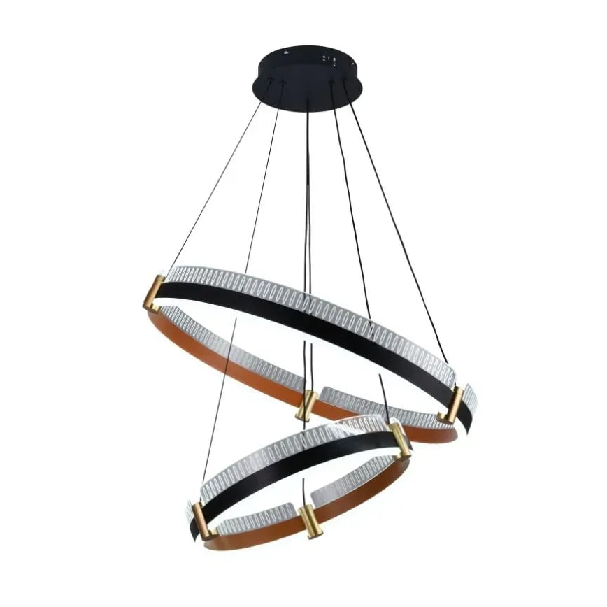 Lustre LED regulável em cabo LED/140W/230V 3000-6500K diâmetro 60 cm + comando à distância