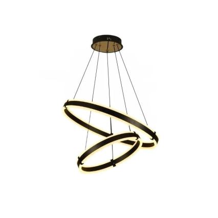 Lustre LED regulável em cabo LED/140W/230V 3000-6500K diâmetro 60 cm + comando à distância