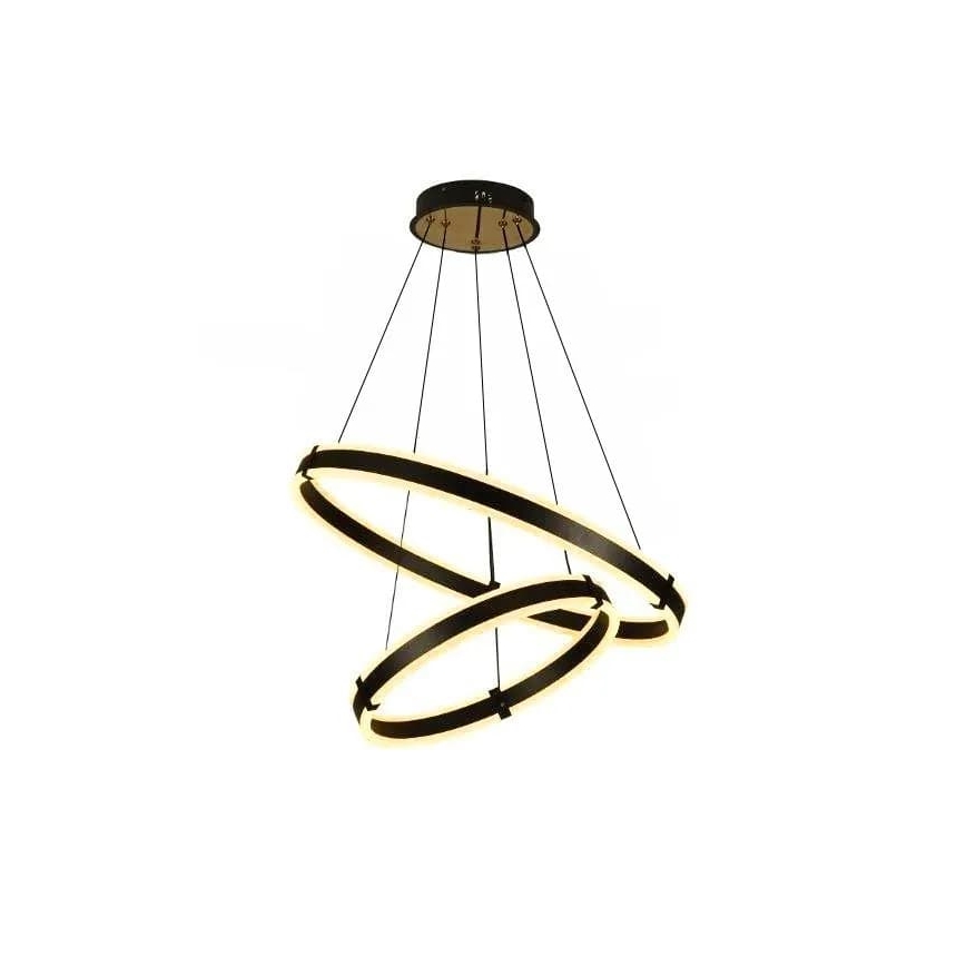 Lustre LED regulável em cabo LED/140W/230V 3000-6500K diâmetro 60 cm + comando à distância