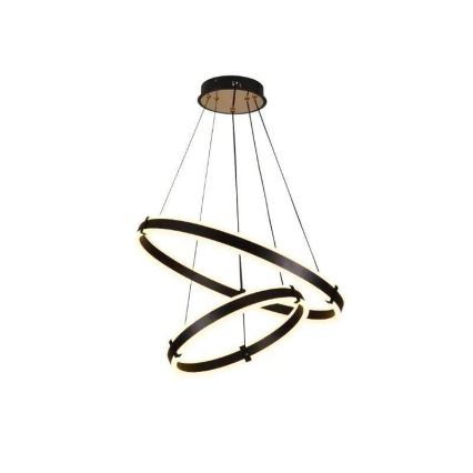 Lustre LED regulável em cabo LED/140W/230V 3000-6500K diâmetro 60 cm + comando à distância