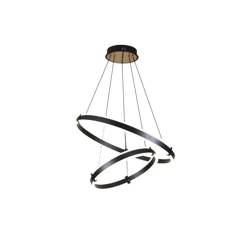 Lustre LED regulável em cabo LED/140W/230V 3000-6500K diâmetro 60 cm + comando à distância