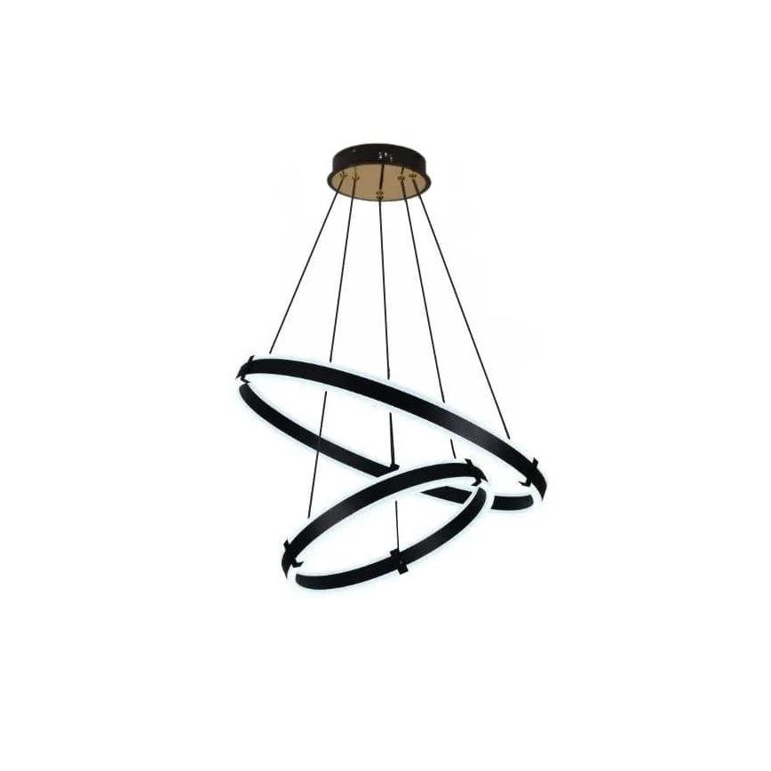 Lustre LED regulável em cabo LED/140W/230V 3000-6500K diâmetro 60 cm + comando à distância