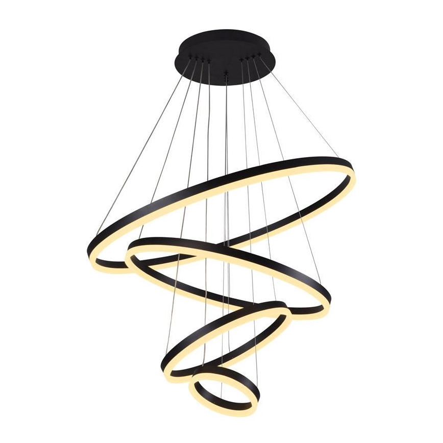 Lustre LED regulável em cabo LED/165W/230V 3000-6500K diâmetro 80 cm + comando à distância