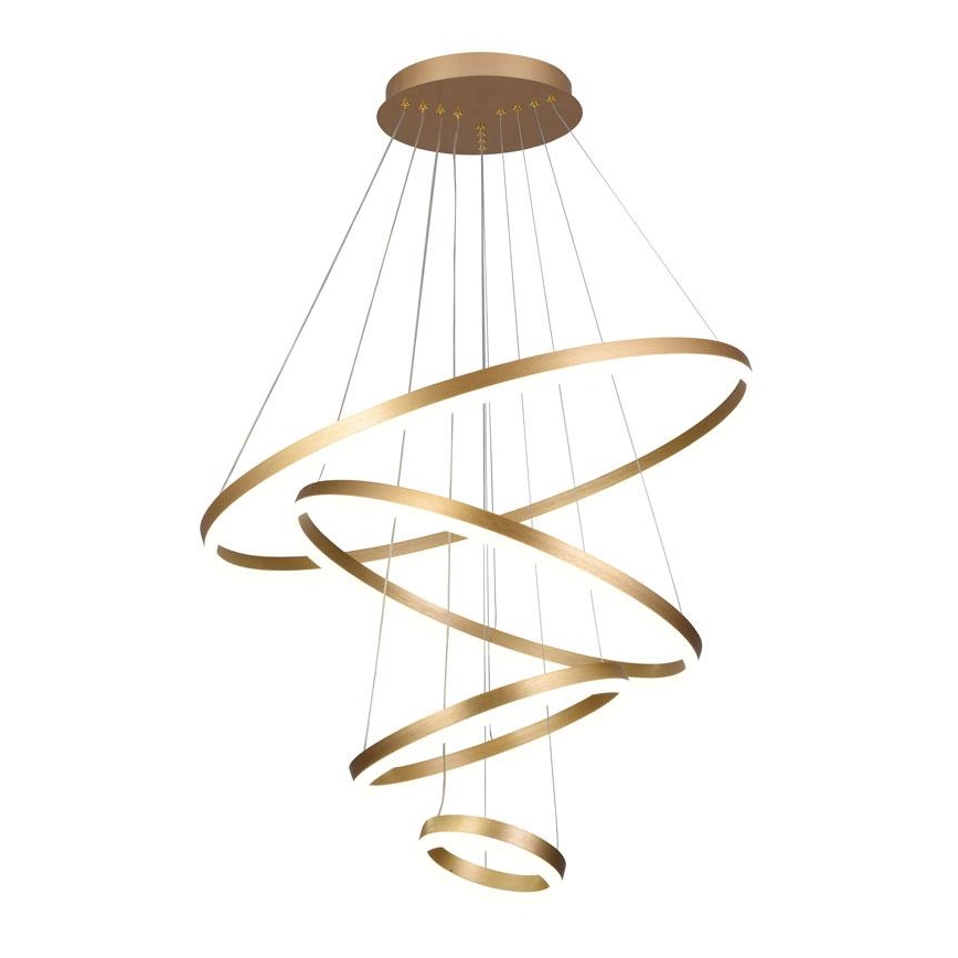 Lustre LED regulável em cabo LED/165W/230V 3000-6500K diâmetro 80 cm + comando à distância