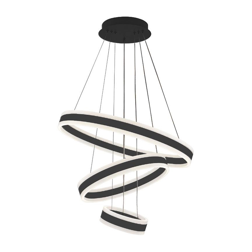 Lustre LED regulável em cabo LED/165W/230V 3000-6500K diâmetro 60 cm + comando à distância