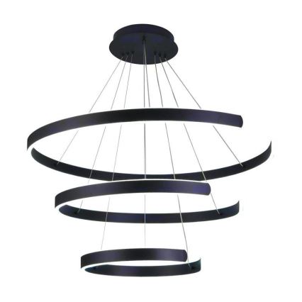 Lustre LED regulável em cabo LED/220W/230V 3000-6500K diâmetro 80 cm + comando à distância