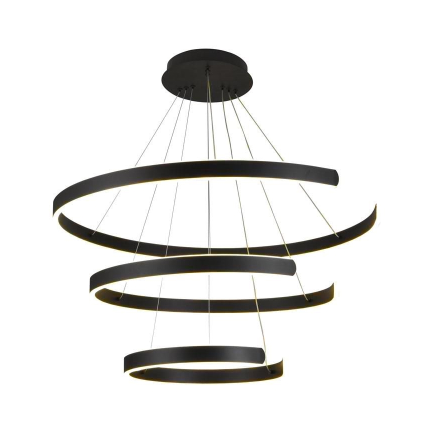 Lustre LED regulável em cabo LED/220W/230V 3000-6500K diâmetro 80 cm + comando à distância