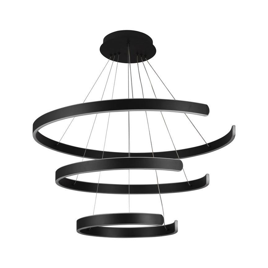 Lustre LED regulável em cabo LED/220W/230V 3000-6500K diâmetro 80 cm + comando à distância