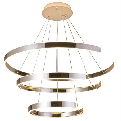 Lustre LED regulável em cabo LED/220W/230V 3000-6500K diâmetro 80 cm + comando à distância