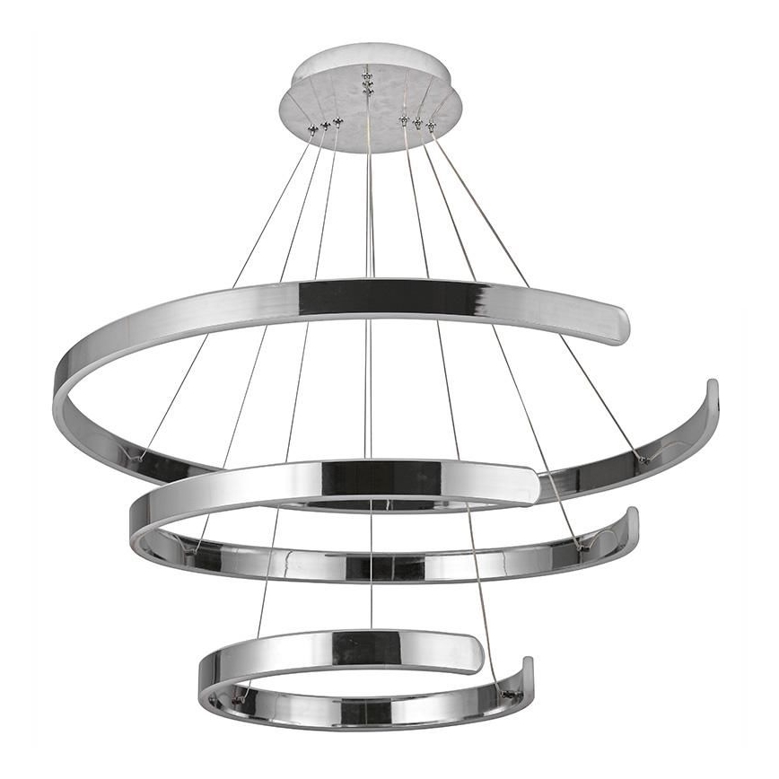 Lustre LED regulável em cabo LED/220W/230V 3000-6500K diâmetro 80 cm + comando à distância