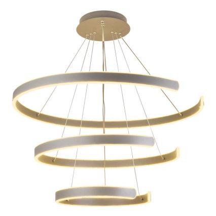 Lustre LED regulável em cabo LED/220W/230V 3000-6500K diâmetro 80 cm + comando à distância