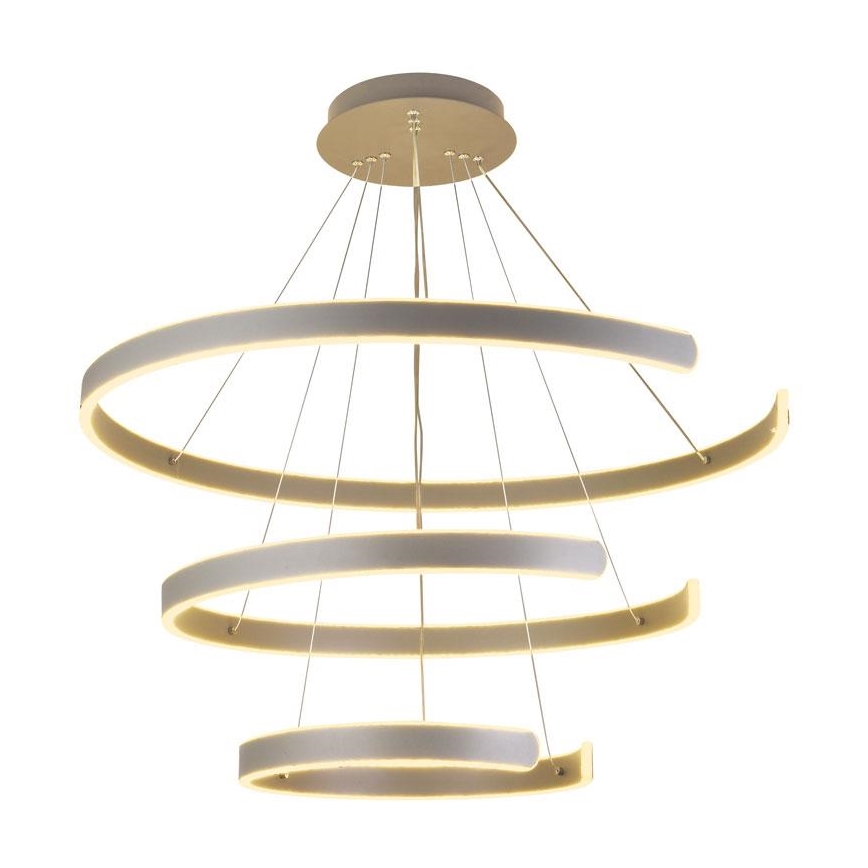 Lustre LED regulável em cabo LED/220W/230V 3000-6500K diâmetro 80 cm + comando à distância