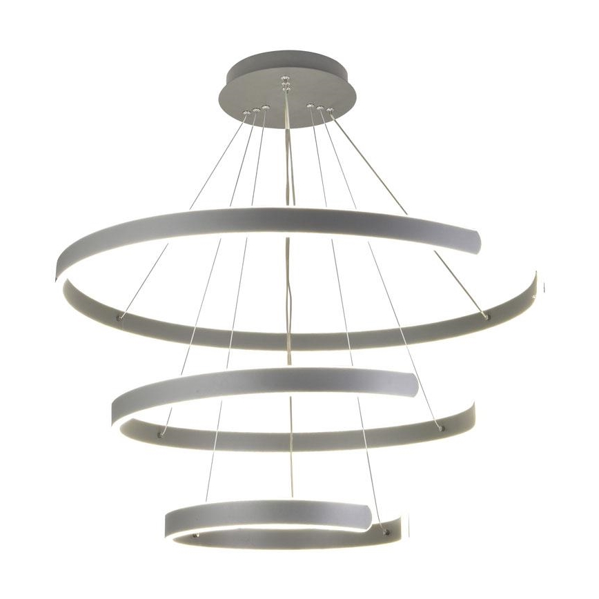 Lustre LED regulável em cabo LED/220W/230V 3000-6500K diâmetro 80 cm + comando à distância