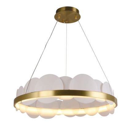 Lustre LED dimmerizável em cabo LED/40W/230V 3000-6500K dourado + controlo remoto