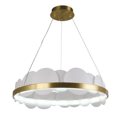 Lustre LED dimmerizável em cabo LED/40W/230V 3000-6500K dourado + controlo remoto