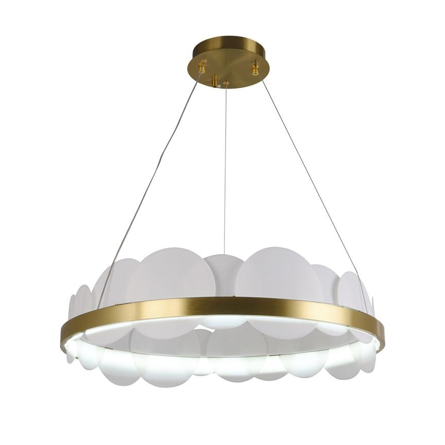 Lustre LED dimmerizável em cabo LED/40W/230V 3000-6500K dourado + controlo remoto