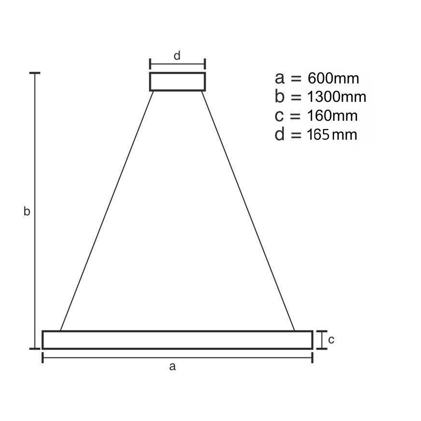 Lustre LED dimmerizável em cabo LED/40W/230V 3000-6500K dourado + controlo remoto