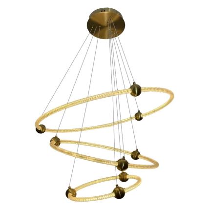 Lustre LED regulável em cabo LED/45W/230V 3000-6500K diâmetro 80 cm + comando à distância