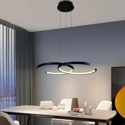 Lustre LED regulável em cabo LED/50W/230V 3000-6500K + comando à distância