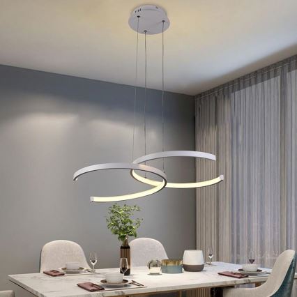 Lustre LED regulável em cabo LED/50W/230V 3000-6500K + comando à distância