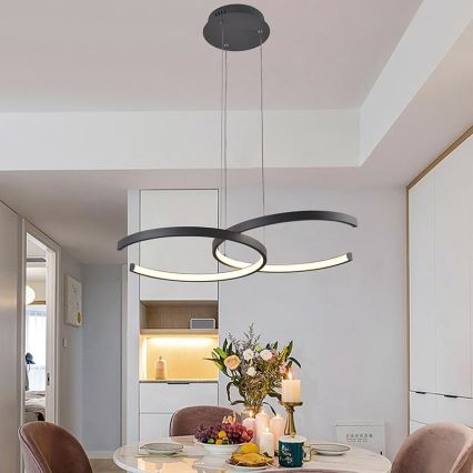 Lustre LED regulável em cabo LED/50W/230V 3000-6500K + comando à distância