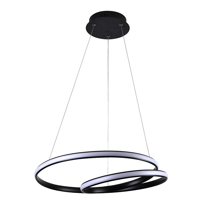 Lustre LED regulável em cabo LED/65W/230V 3000-6500K diâmetro 56 cm + comando à distância