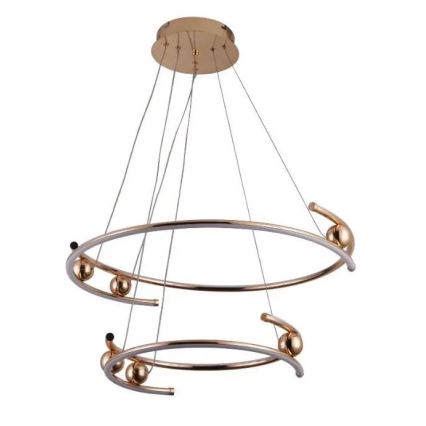 Lustre LED regulável em cabo LED/80W/230V 3000-6500K diâmetro 60 cm + controlo remoto