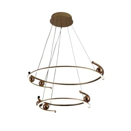 Lustre LED regulável em cabo LED/80W/230V 3000-6500K diâmetro 60 cm + controlo remoto