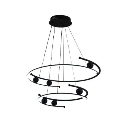 Lustre LED regulável em cabo LED/80W/230V 3000-6500K diâmetro 60 cm + controlo remoto