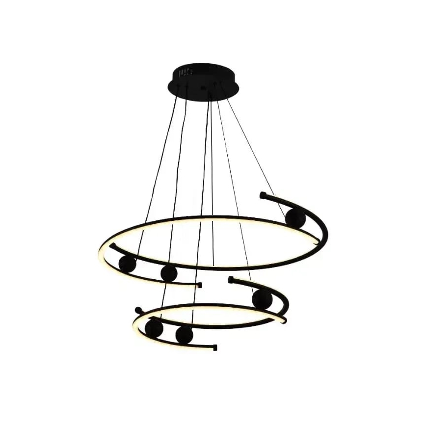 Lustre LED regulável em cabo LED/80W/230V 3000-6500K diâmetro 60 cm + controlo remoto