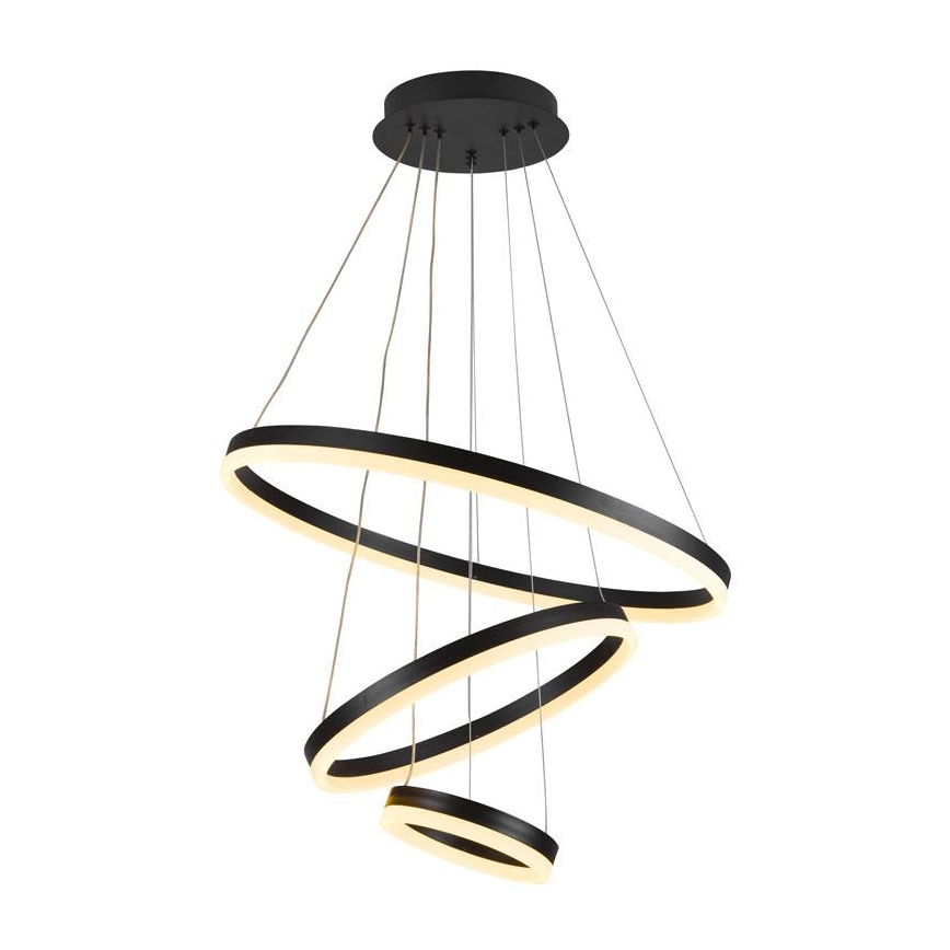 Lustre LED regulável em cabo LED/85W/230V 3000-6500K diâmetro 60 cm + controlo remoto