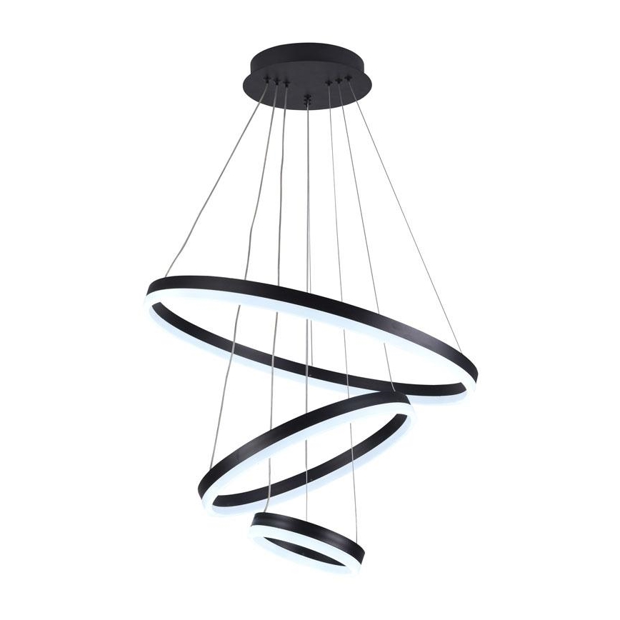 Lustre LED regulável em cabo LED/85W/230V 3000-6500K diâmetro 60 cm + controlo remoto