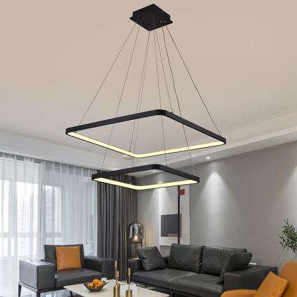 Lustre LED regulável em cabo LED/90W/230V 3000-6500K + comando à distância