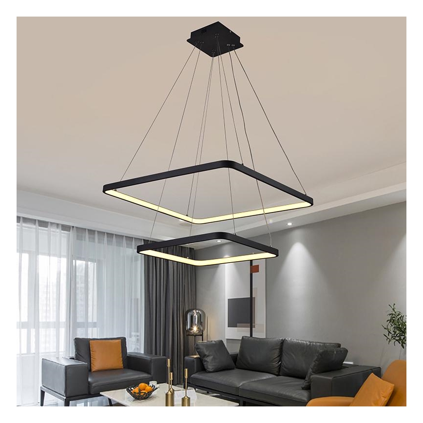 Lustre LED regulável em cabo LED/90W/230V 3000-6500K + comando à distância