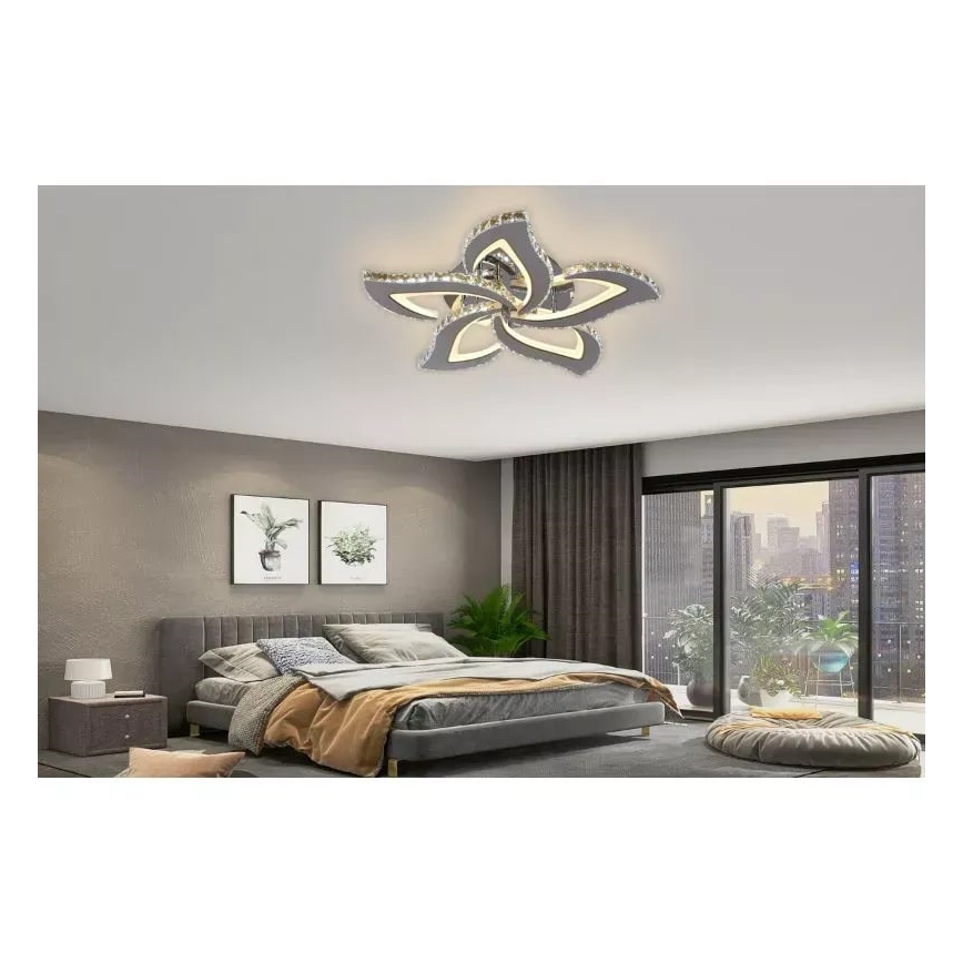 Lustre de teto LED regulável LED/100W/230V 3000-6500K + controlo remoto