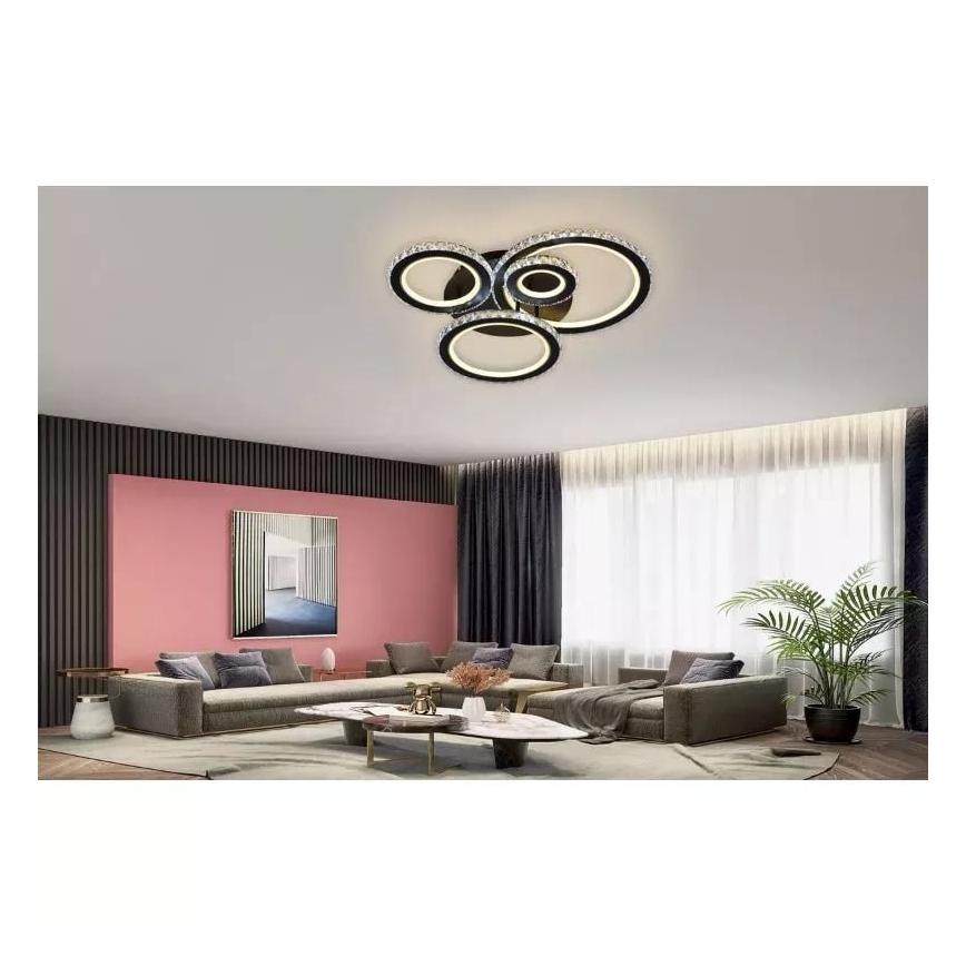 Lustre de teto LED dimmerizável LED/120W/230V 3000-6500K + controlo remoto