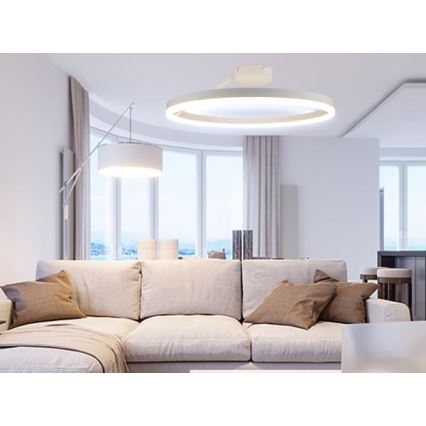 Lustre de teto LED dimmerizável LED/40W/230V 3000-6500K branco + controlo remoto