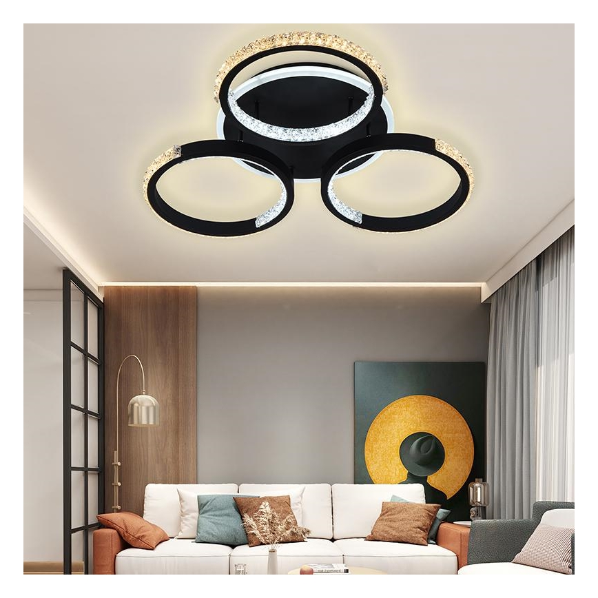 Lustre de teto LED dimmerizável LED/60W/230V 3000-6500K + controlo remoto