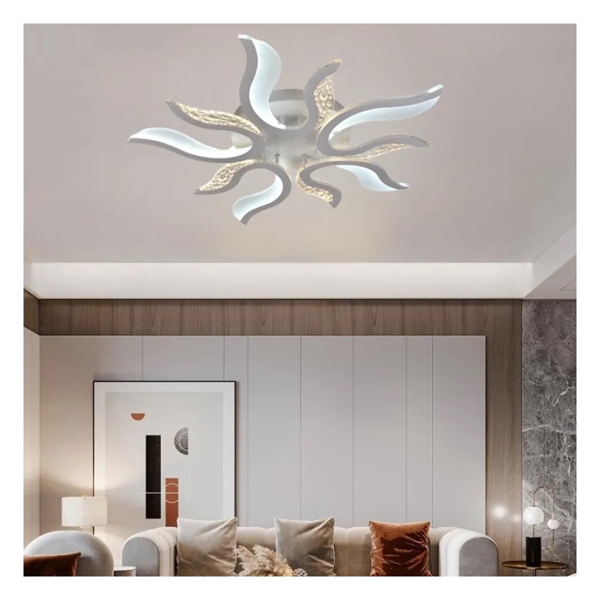 Lustre de teto LED dimmerizável LED/65W/230V 3000-6500K branco + controlo remoto