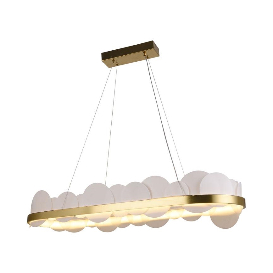 Lustre LED dimmerizável em cabo LED/50W/230V 3000-6500K dourado + controlo remoto