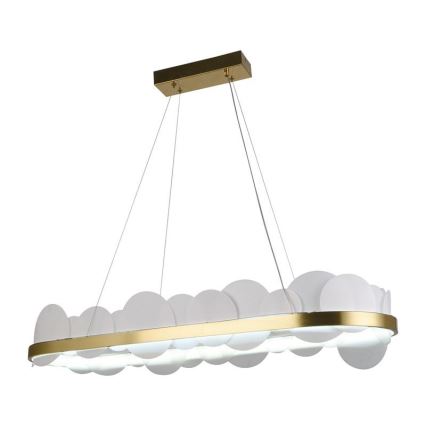 Lustre LED dimmerizável em cabo LED/50W/230V 3000-6500K dourado + controlo remoto