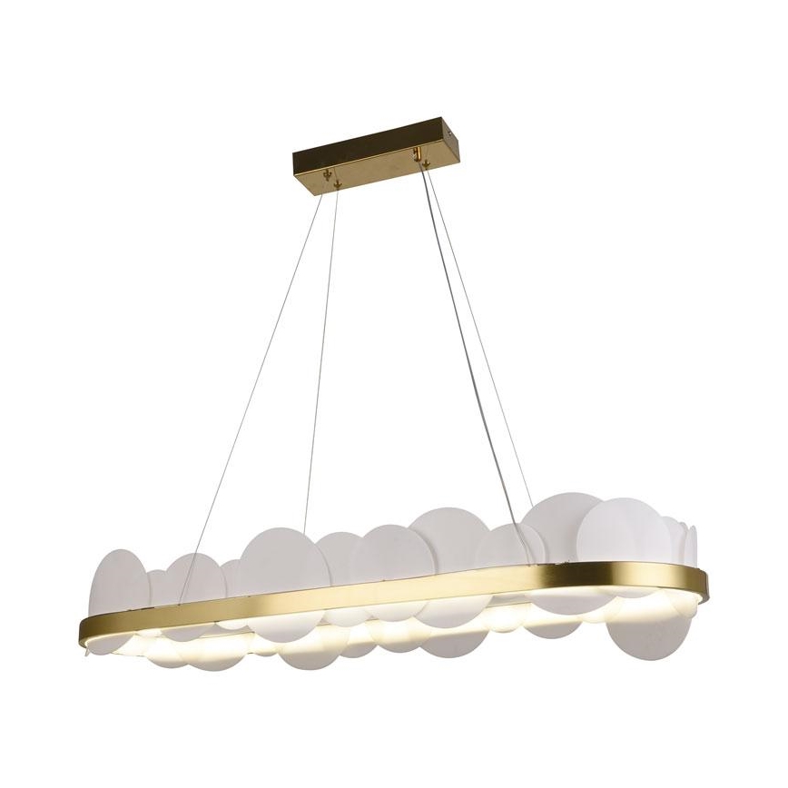 Lustre LED dimmerizável em cabo LED/50W/230V 3000-6500K dourado + controlo remoto
