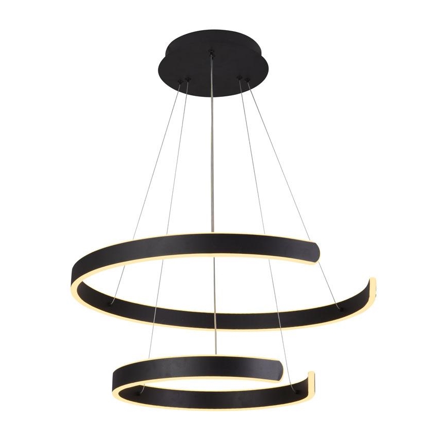 Lustre LED regulável em cabo LED/120W/230V 3000-6500K diâmetro 60 cm + comando à distância