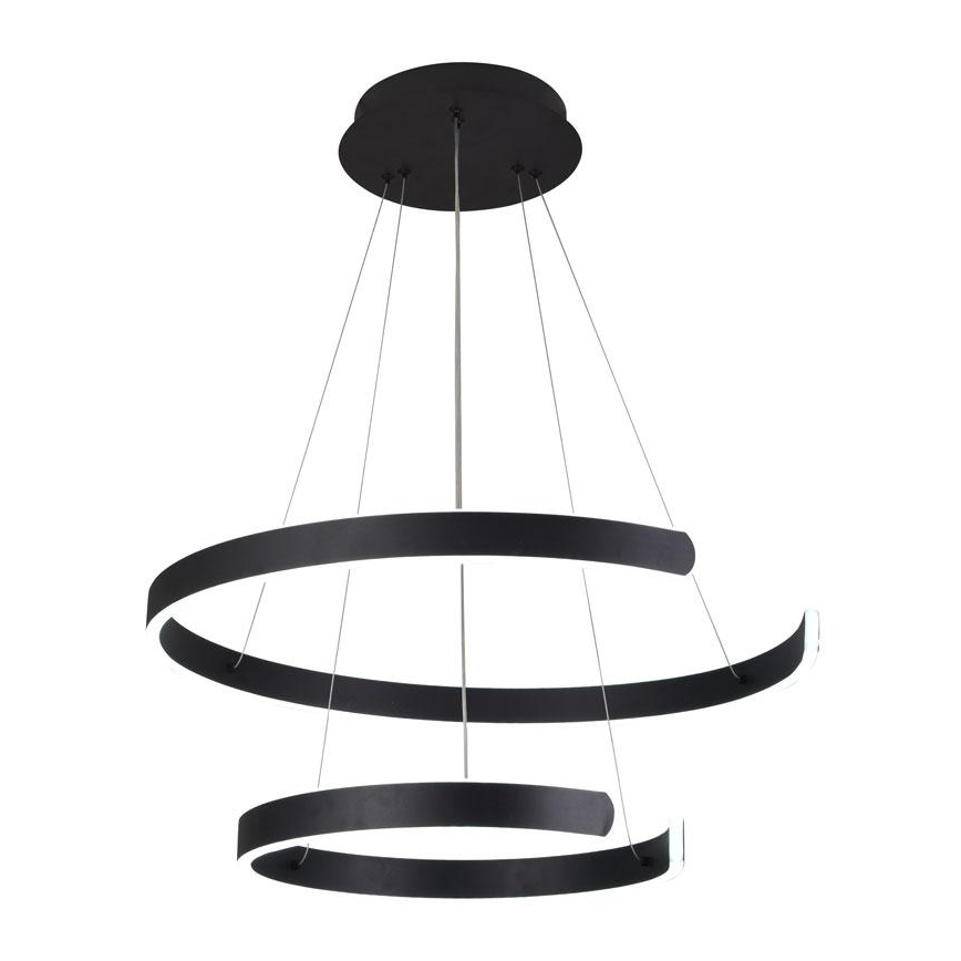 Lustre LED regulável em cabo LED/120W/230V 3000-6500K diâmetro 60 cm + comando à distância