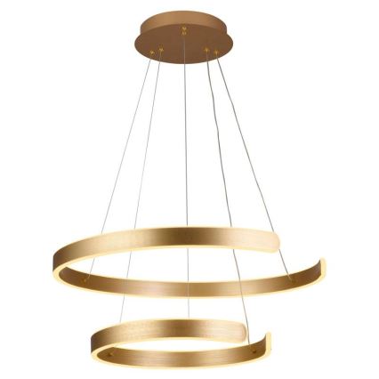 Lustre LED regulável em cabo LED/120W/230V 3000-6500K diâmetro 60 cm + comando à distância